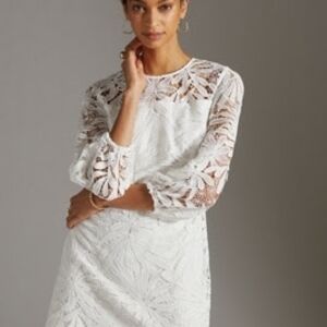 SHOSHANNA - NWT White Dress - Size 0 (RRP US$398) Lace / Guipure / Openwork